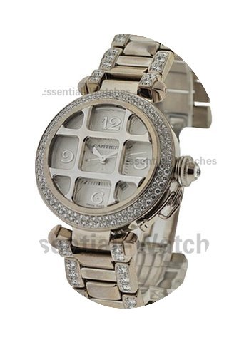 Cartier Pasha 32mm with Diamond Grid and...