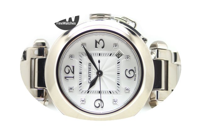 Cartier Pasha 18kt White Gold Diamond La...