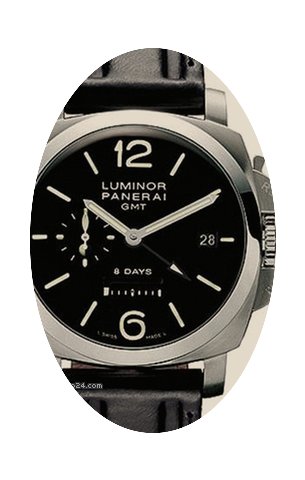 Panerai Luminor 8 Days GMT Acciaio...