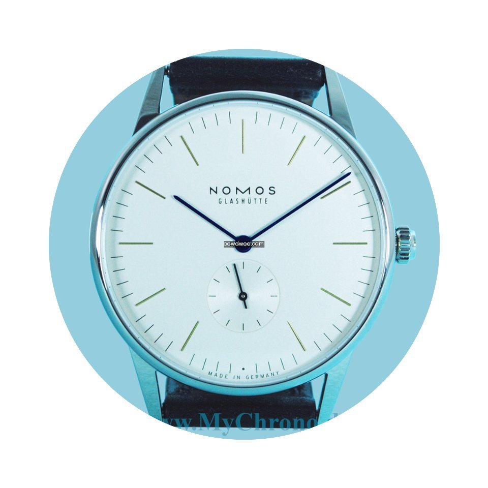 Nomos Glashütte Orion 38 Saphirglasbode...