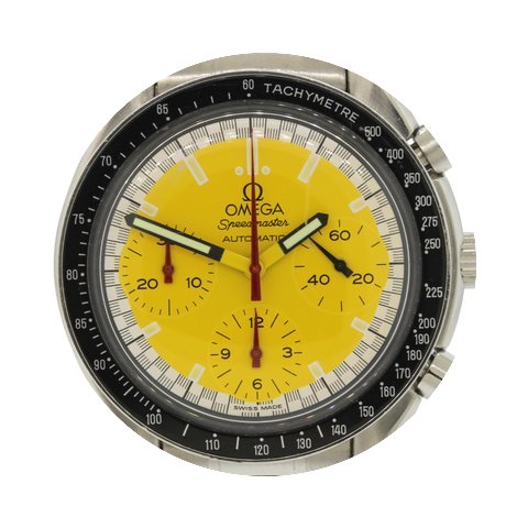 Omega Speedmaster Steel Yellow Chronogra...