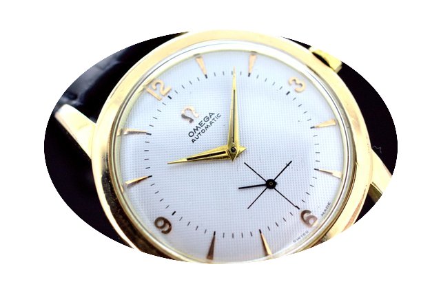 Omega White Dial Bumper Automatic OVERSI...