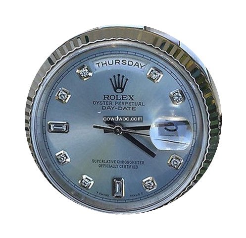 Rolex Mens President 18k White Gold Ligh...