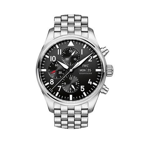 IWC PILOT'S WATCH CHRONO STEEL BRACELET...