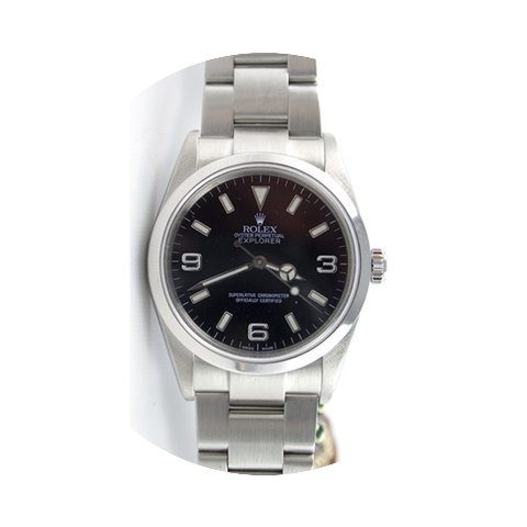 Rolex Explorer 114270 Stainless Steel Bl...