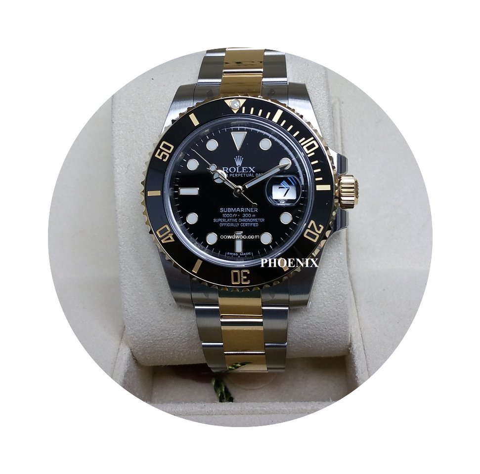 Rolex Two-Tone Submariner Black Dial...