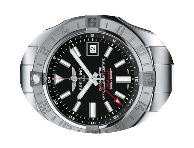 Breitling Avenger II Gmt in acciaio Nero...