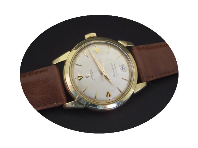 Omega Seamaster Calendar 18k Gold, Vinta...