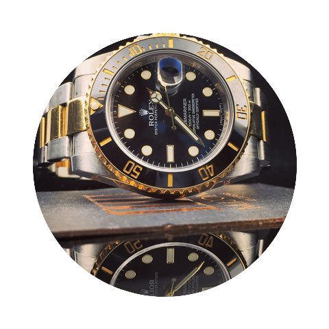 Rolex Submariner Steel & Gold Black ...