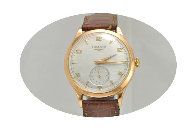Longines Vintage 1950s 18k Gold Dress Wa...