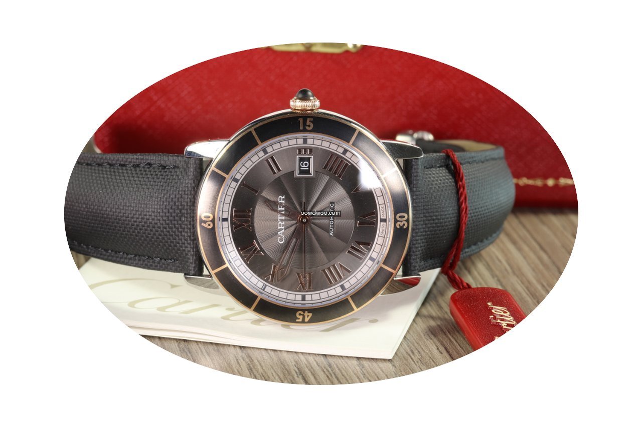 Cartier RONDE CROISIERE STEEL/PINK GOLD ...