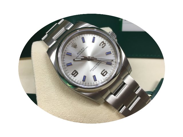 Rolex 34mm 114200 Oyster Perpetual Silve...