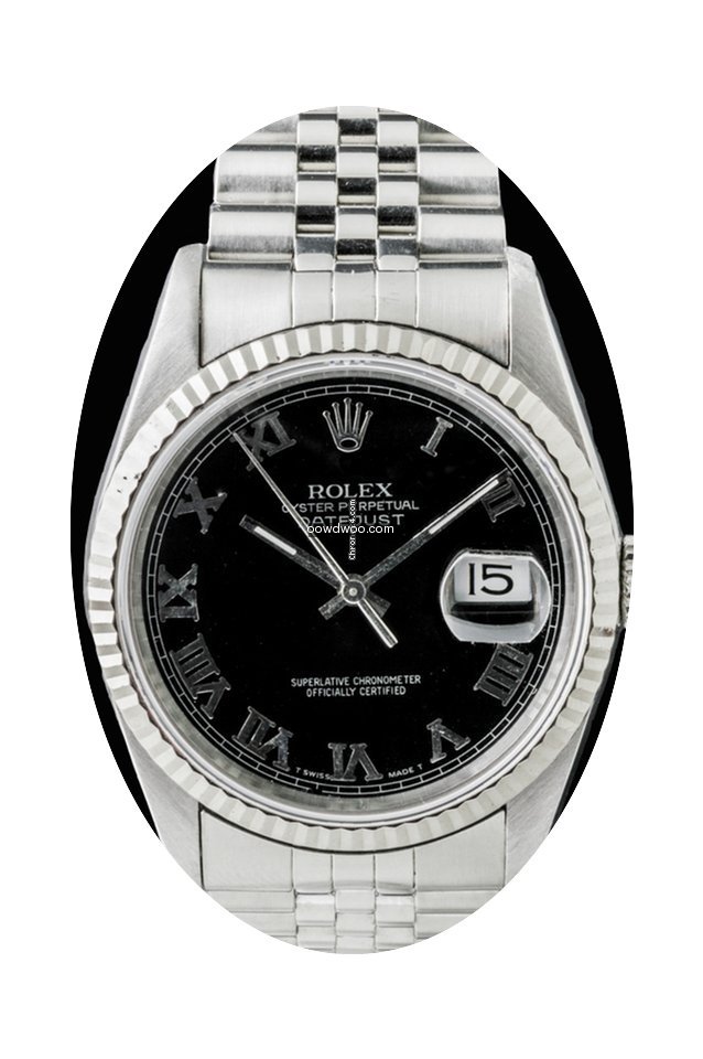 Rolex 16234 Datejust Black...