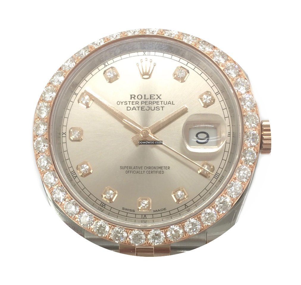 Rolex Datejust Diamonds Stahl Roségold ...