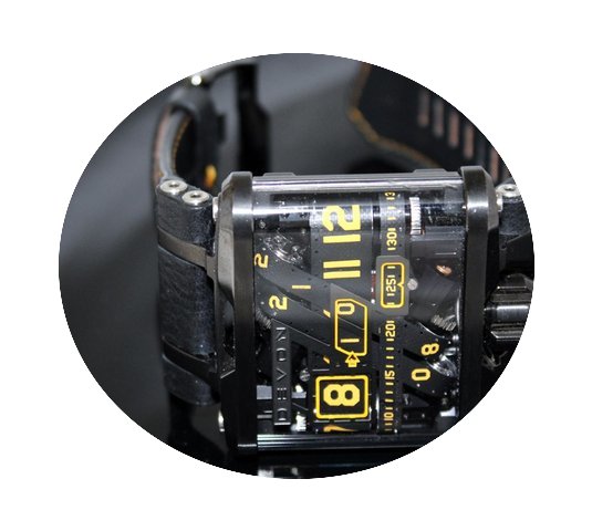 Devon Tread 1 F, Back Skeleton Dial Rota...