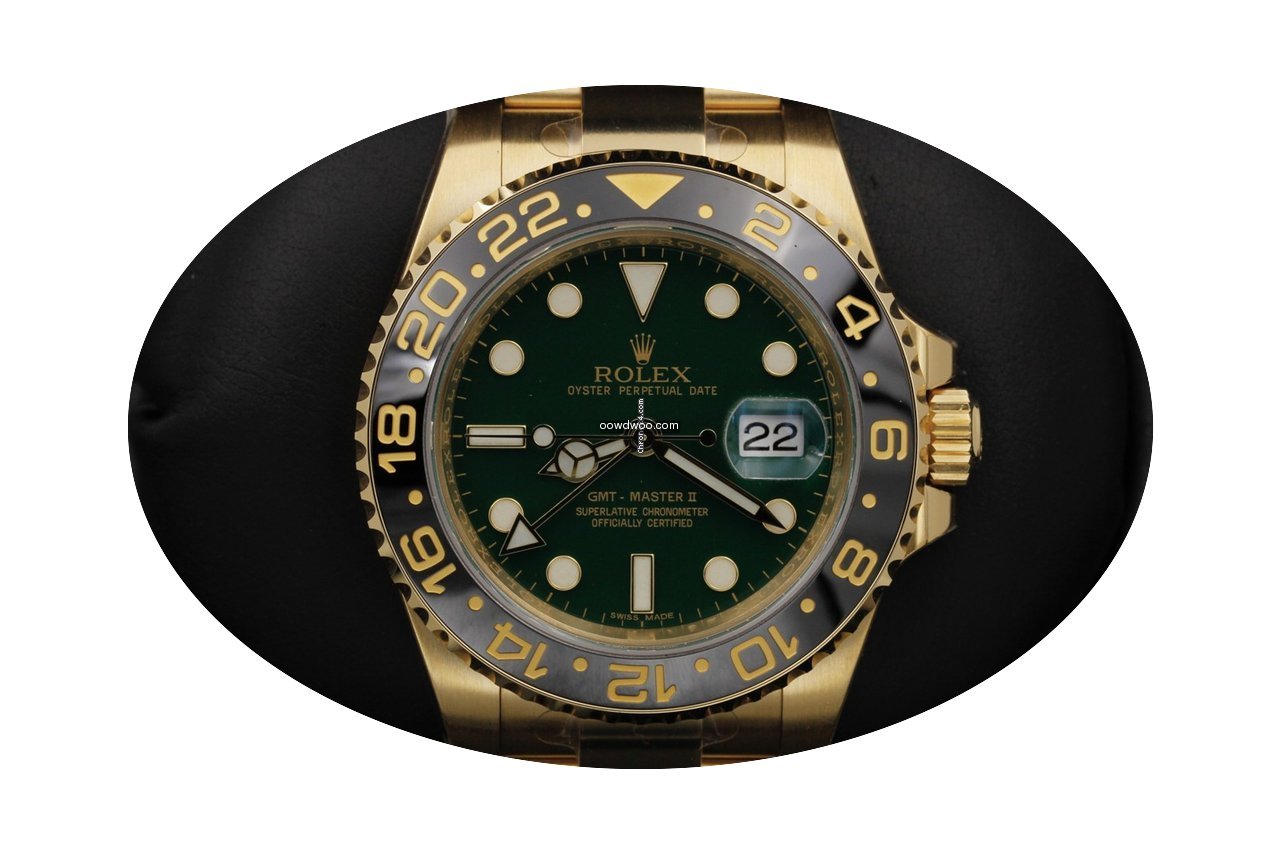 Rolex Gmt Master Ii 116718ln Yellow Gold...