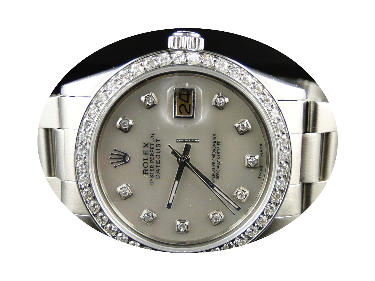 Rolex Mens Rolex Datejust White Dial Gen...