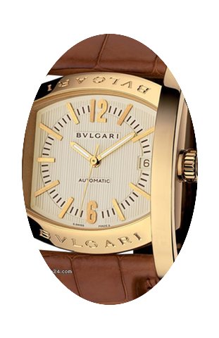 Bulgari Assioma Ivory Dial Brown Leather...