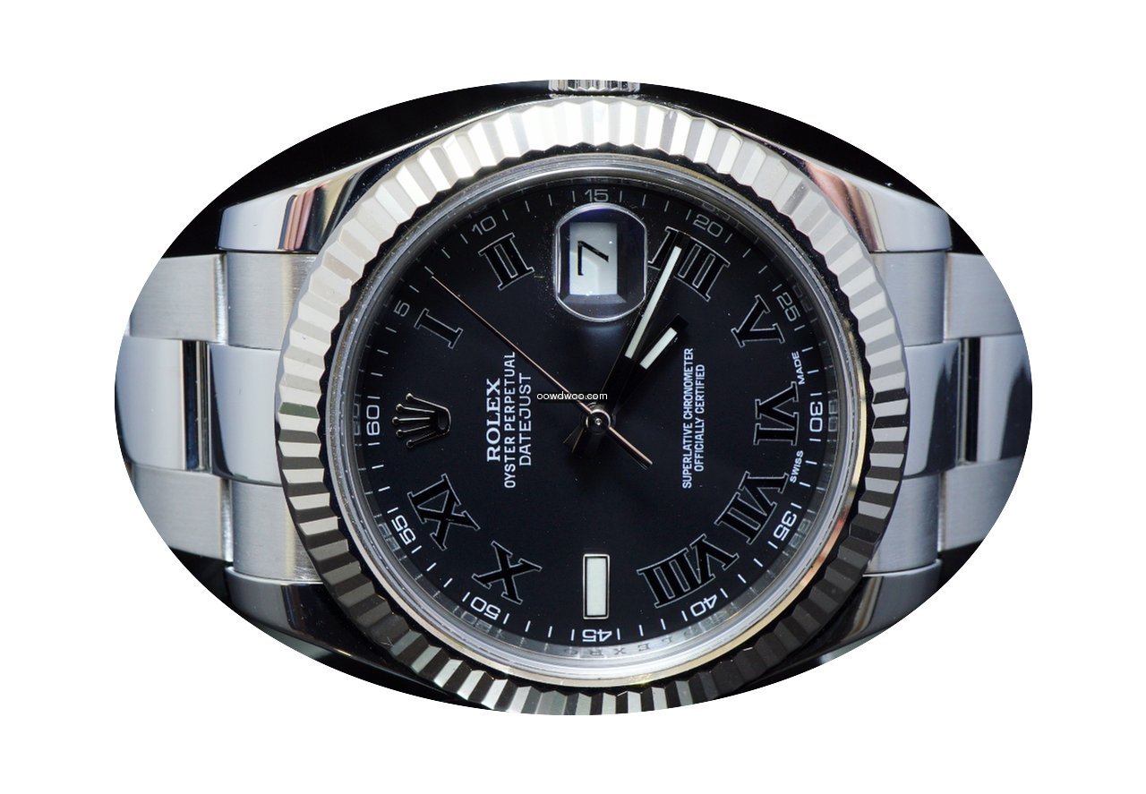 Rolex 2013 Steel Datejust II, Black/Grey...