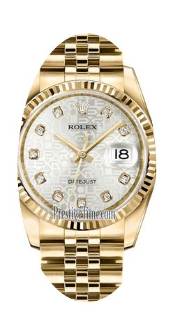 Rolex Datejust 36mm Yellow Gold Midsize ...