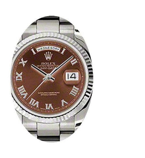 Rolex Day-Date 36 118239-BRNRFO Chocolat...