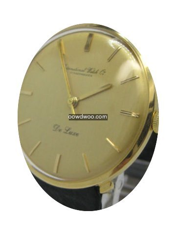 IWC Schaffhausen De Luxe Gold 18Carat...