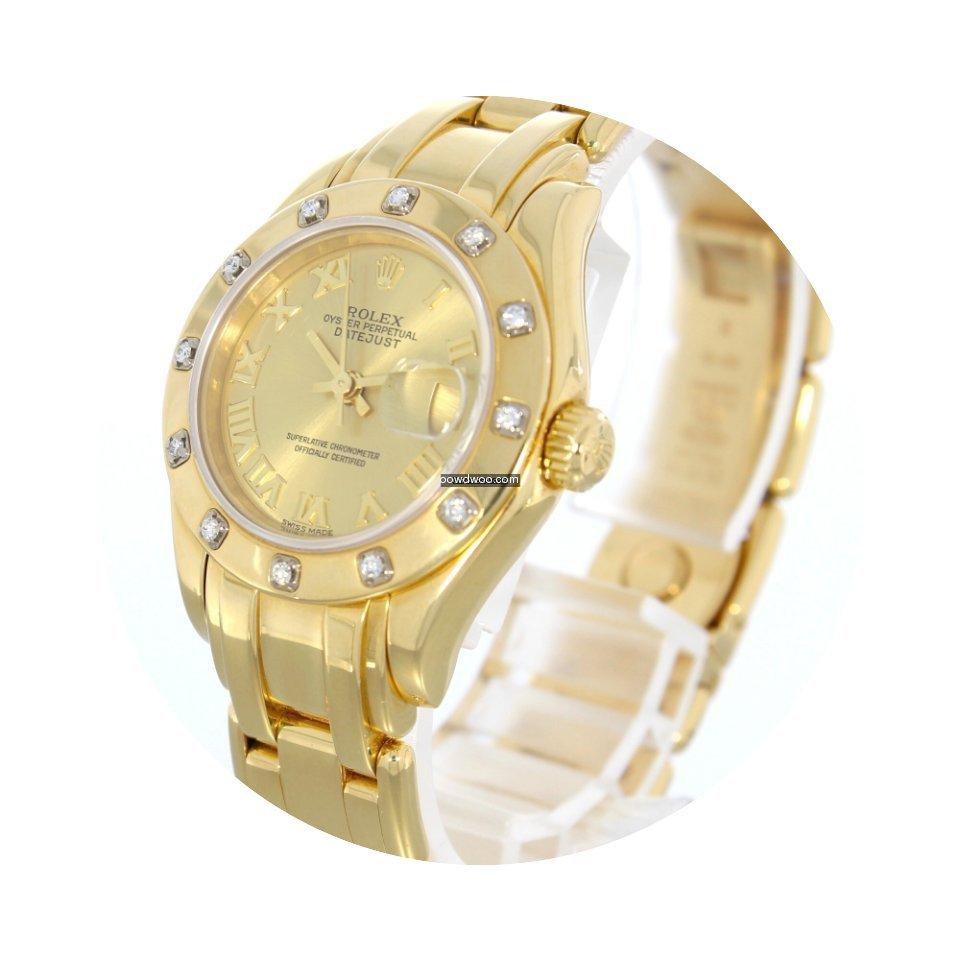 Rolex Lady-datejust Pearlmaster In Gold ...