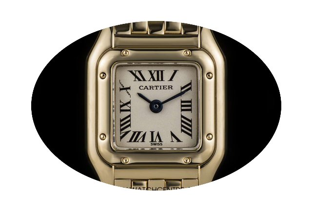 Cartier 18k Yellow Gold Silver Dial Mini...