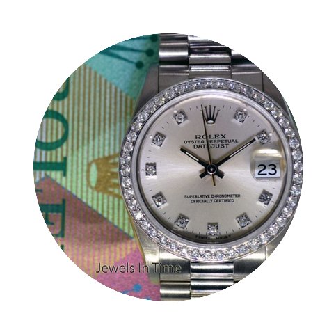 Rolex Midsize Datejust President 18k Whi...