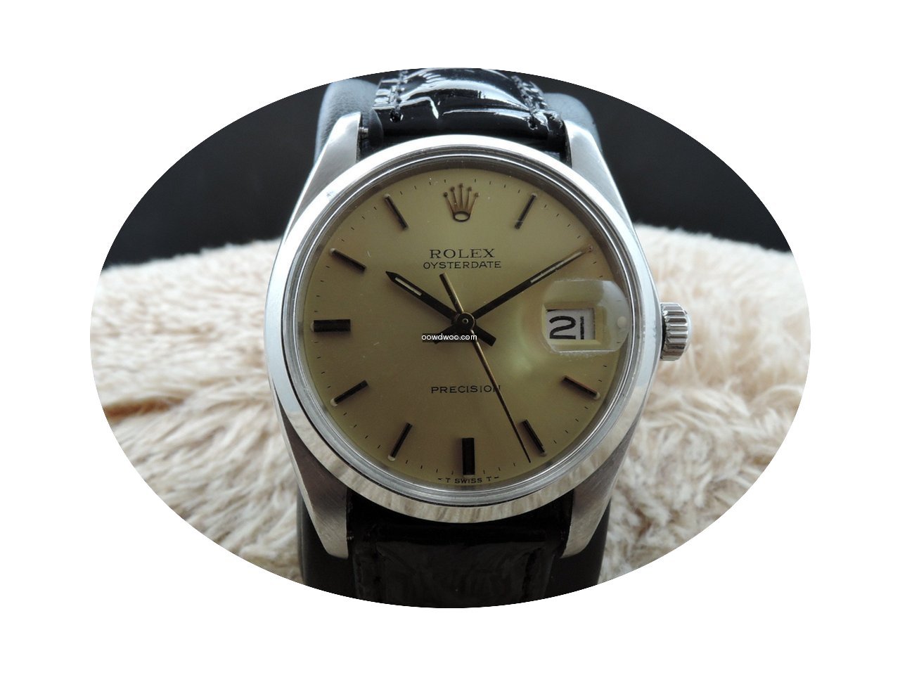 Rolex OYSTER DATE 6694 Original Gold Dia...