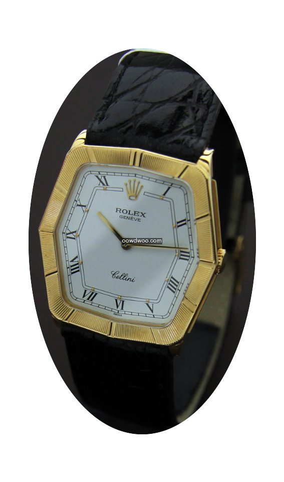 Rolex Cellini Hexagonal 18k Gold Like Ne...