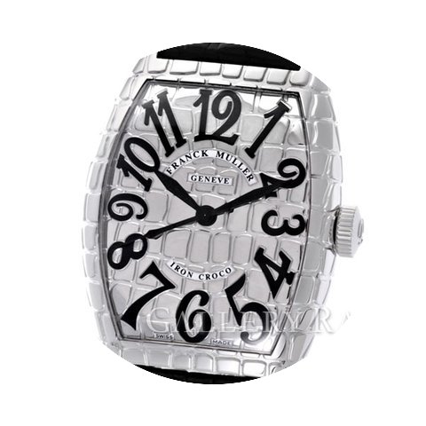Franck Muller Curvex Iron Croco Stainles...