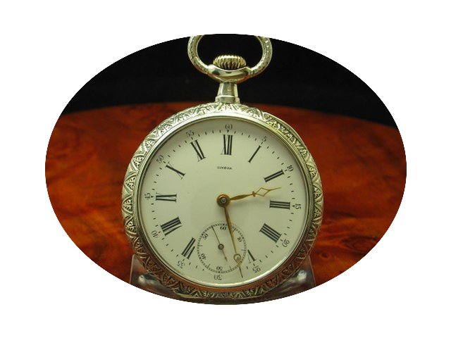 Omega 800 Silber Open Face Taschenuhr / ...