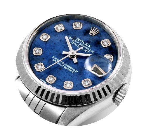 Rolex Ladies SS Datejust Factory Blue So...