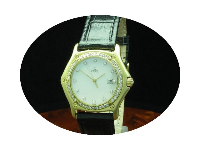Ebel 1911 18kt 750 Gold Unisexuhr Mit Di...