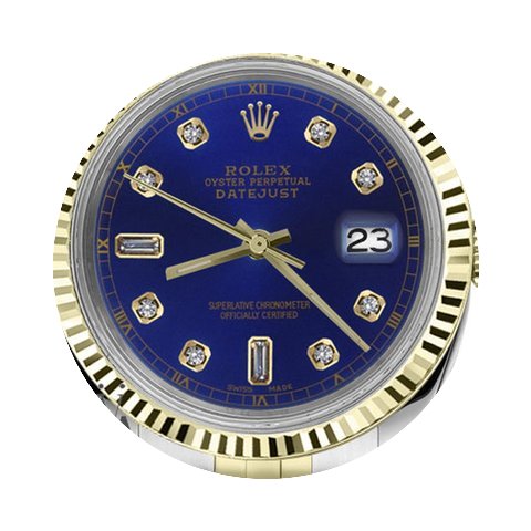 Rolex Ladies Rolex 31mm Datejust2tone Bl...