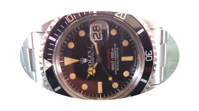 Rolex Submariner Red Vintage 1680 Brown...