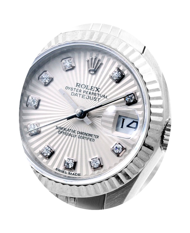 Rolex Ladies SS Datejust Factory Silver ...