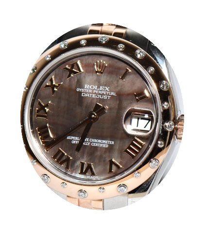 Rolex Datejust Stahl Rosegold Perlmutt Z...