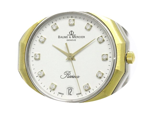 Baume & Mercier Polished Riviera Dia...