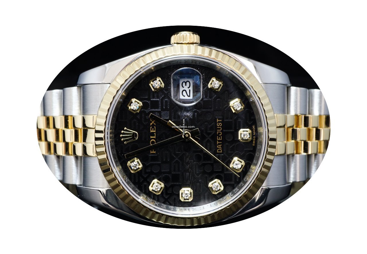 Rolex 2015 36mm Steel & Gold Datejust, D...