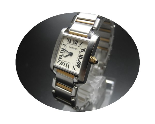 Cartier Tank Francaise Stahl/Gold Revisi...