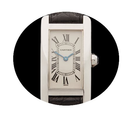 Cartier Tank Americaine 18k White Gold L...