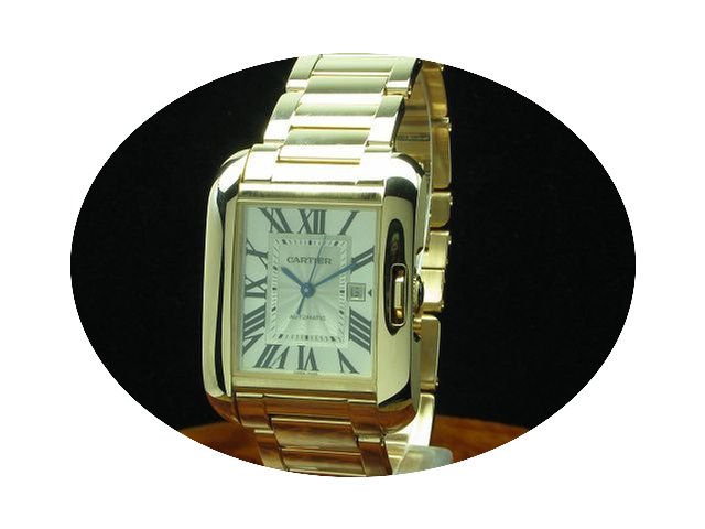Cartier Tank Anglaise 18kt 750 Gold Unis...