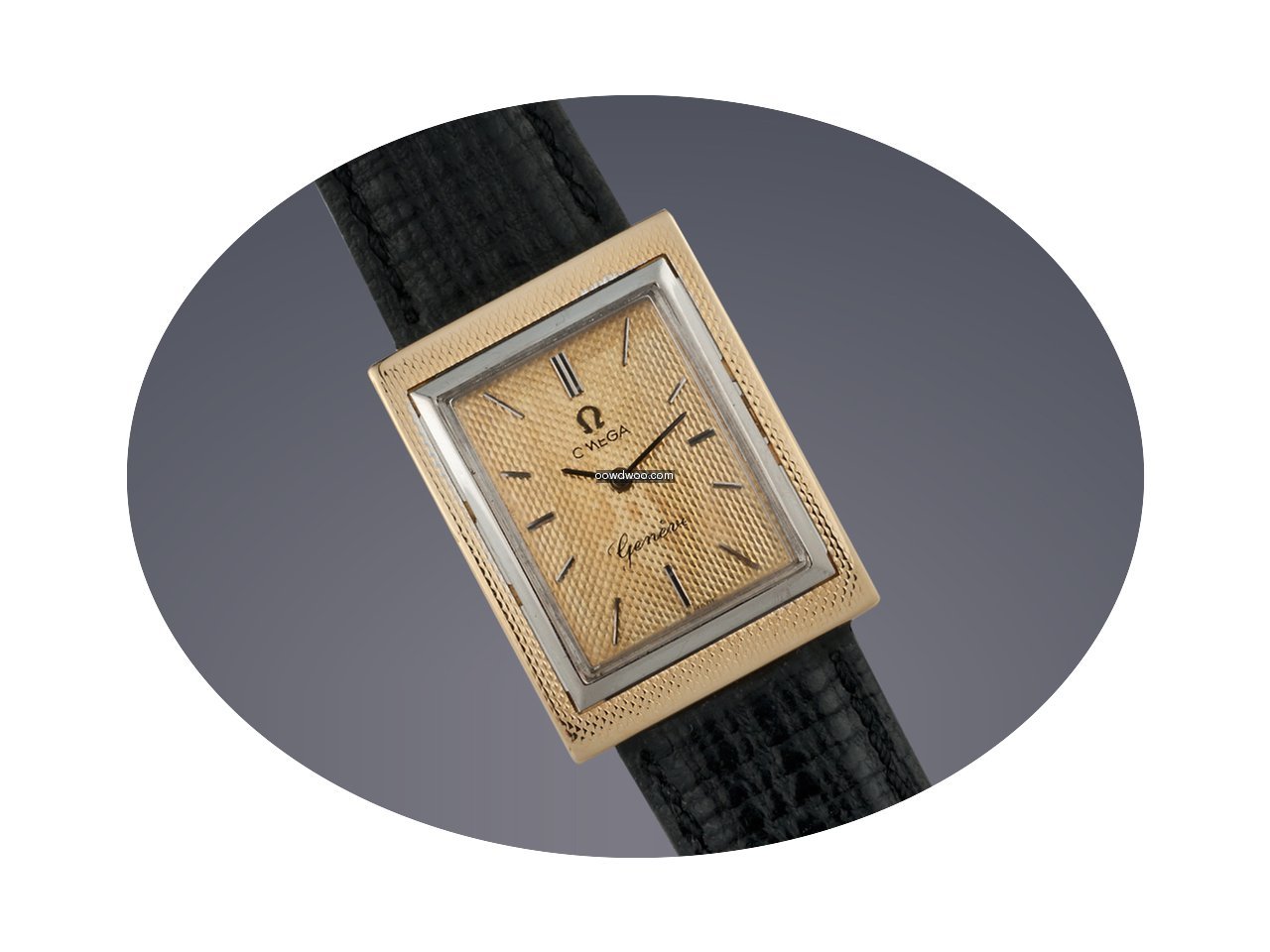 Omega Geneve 18ct gold 2 tone manual wat...
