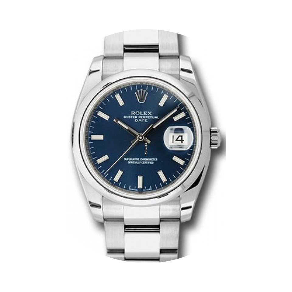 Rolex Date 115200 34mm Stainless Steel O...