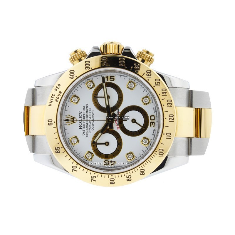 Rolex Daytona White Diamond Dial Oyster ...