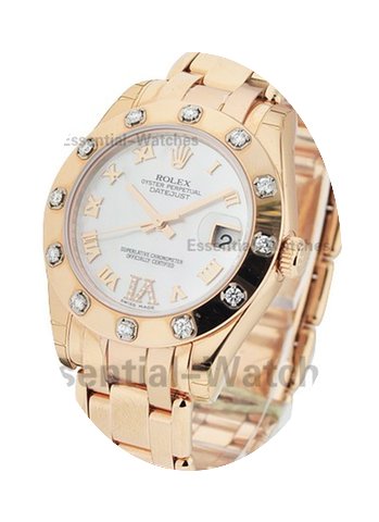 Rolex Unworn Rose Gold Midsize Masterpie...
