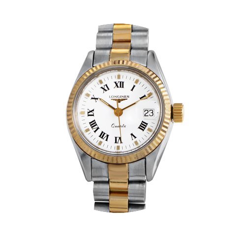 Longines Ladies Stainless steel and 18K ...