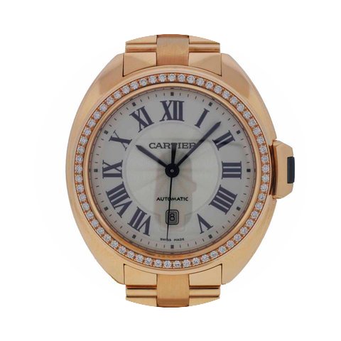 Cartier 31mm Rose Gold Diamond Watch WFC...